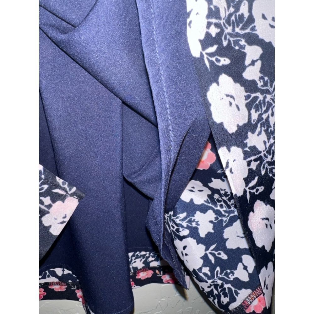 Women's Eliza J Floral Dress Size 10 Blue Pink - Picture 6 of 7